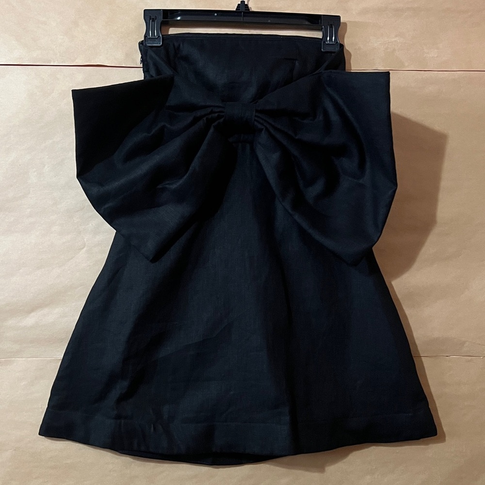DISSH Black Mini Dress with Oversized Bow
